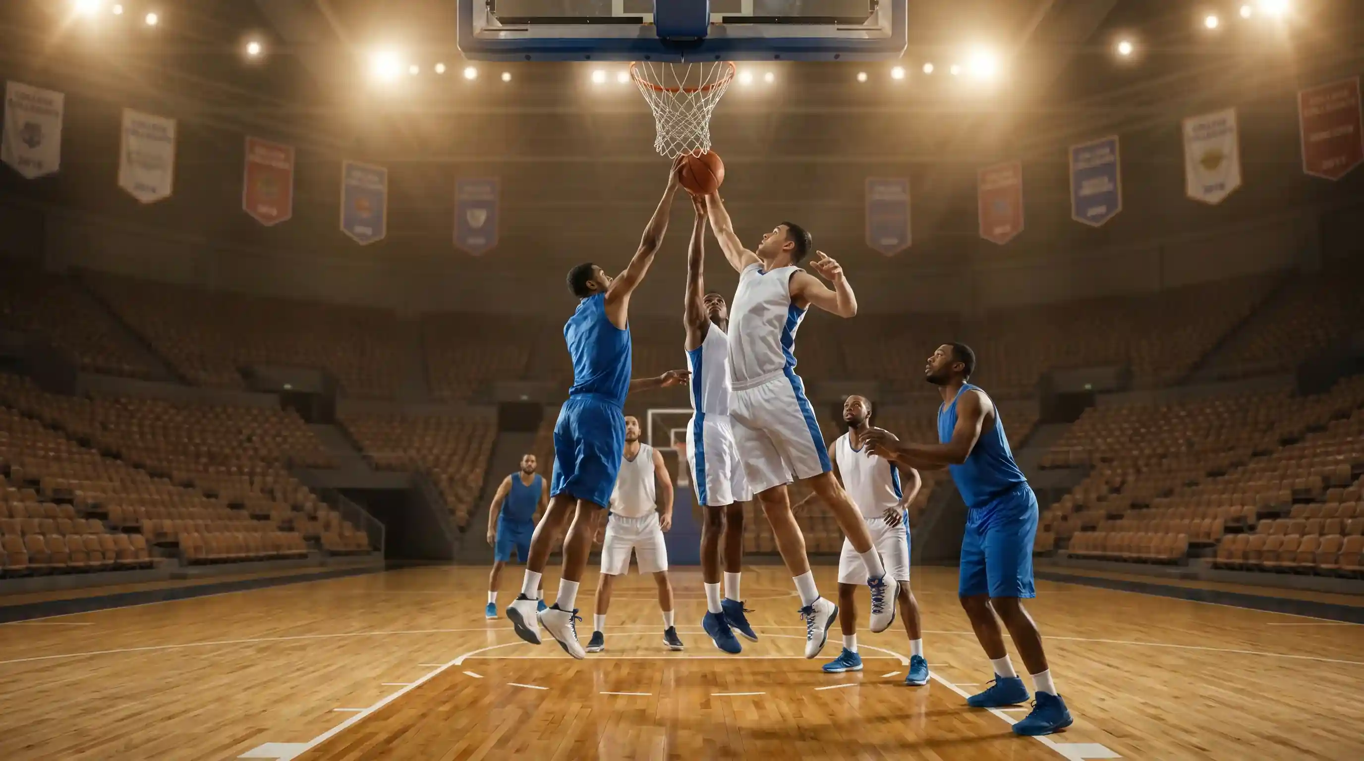 NCAA колежки баскетбол мач с младежки отбор